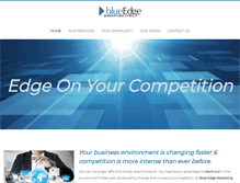 Tablet Screenshot of blueedgemarketing.com